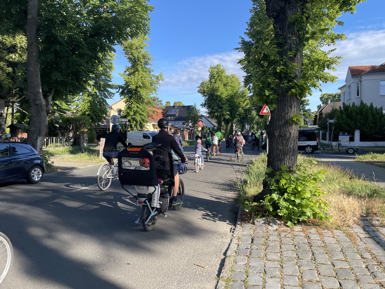 Der BiciBus zum Auftakt des Stadtradelns im Juni 2024